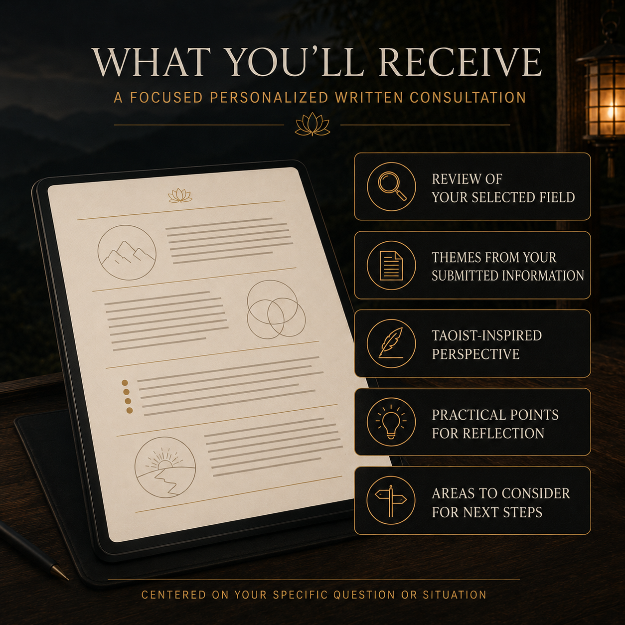 What is included in a One Field Consultation