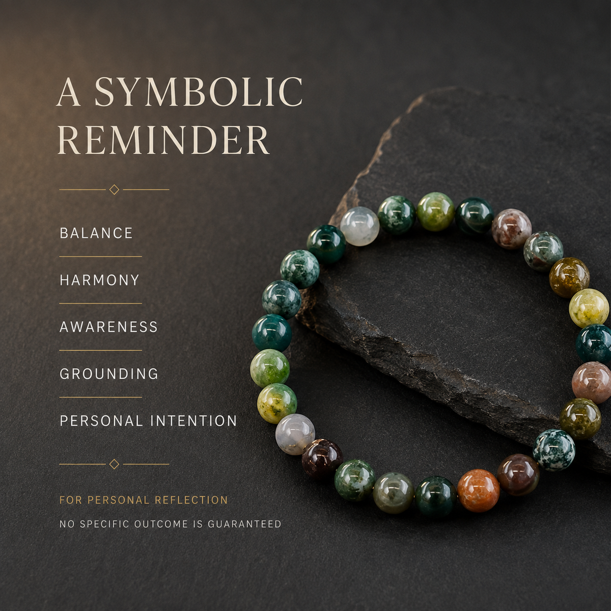 Symbolic themes associated with the Balance and Intention Bracelet