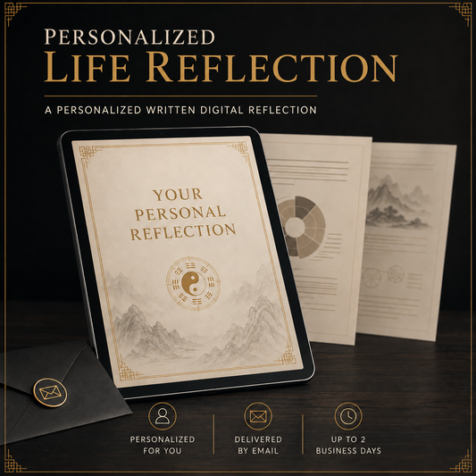 Personalized Life Reflection digital report displayed on a tablet