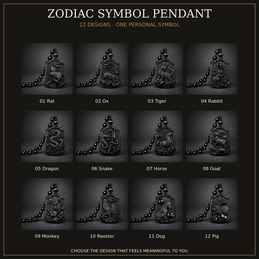 Zodiac Symbol Pendant available in 12 zodiac animal designs